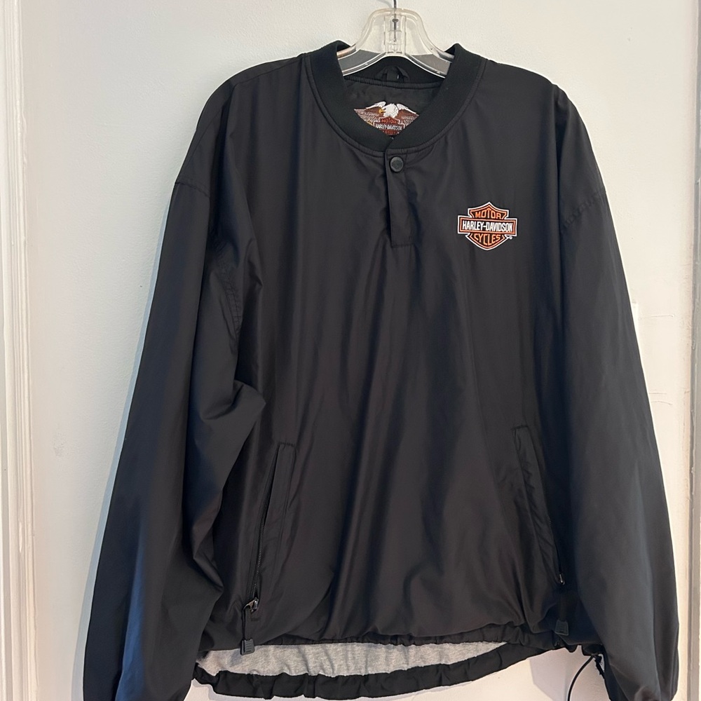 Harley-Davidson Black Windbreaker Jacket